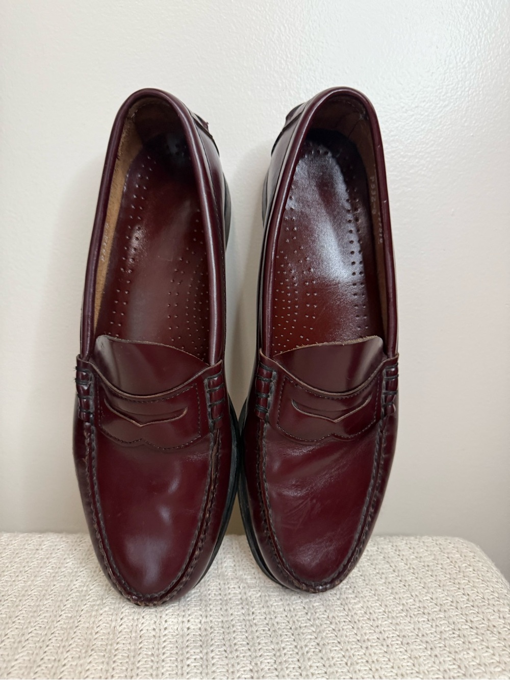 Dexter Classic Men's Penny Loafers in Burgundy/Brown side 11.5